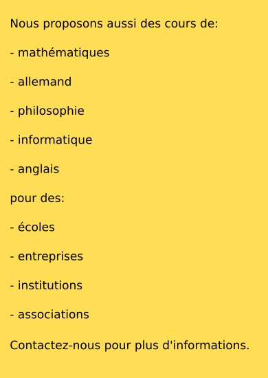 Image cours pour écoles.